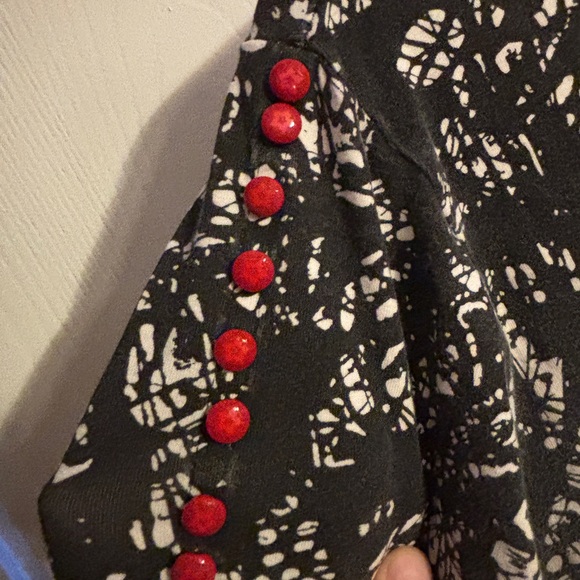 Effie's Heart Black and White Midi Dress - Picture 4 of 6